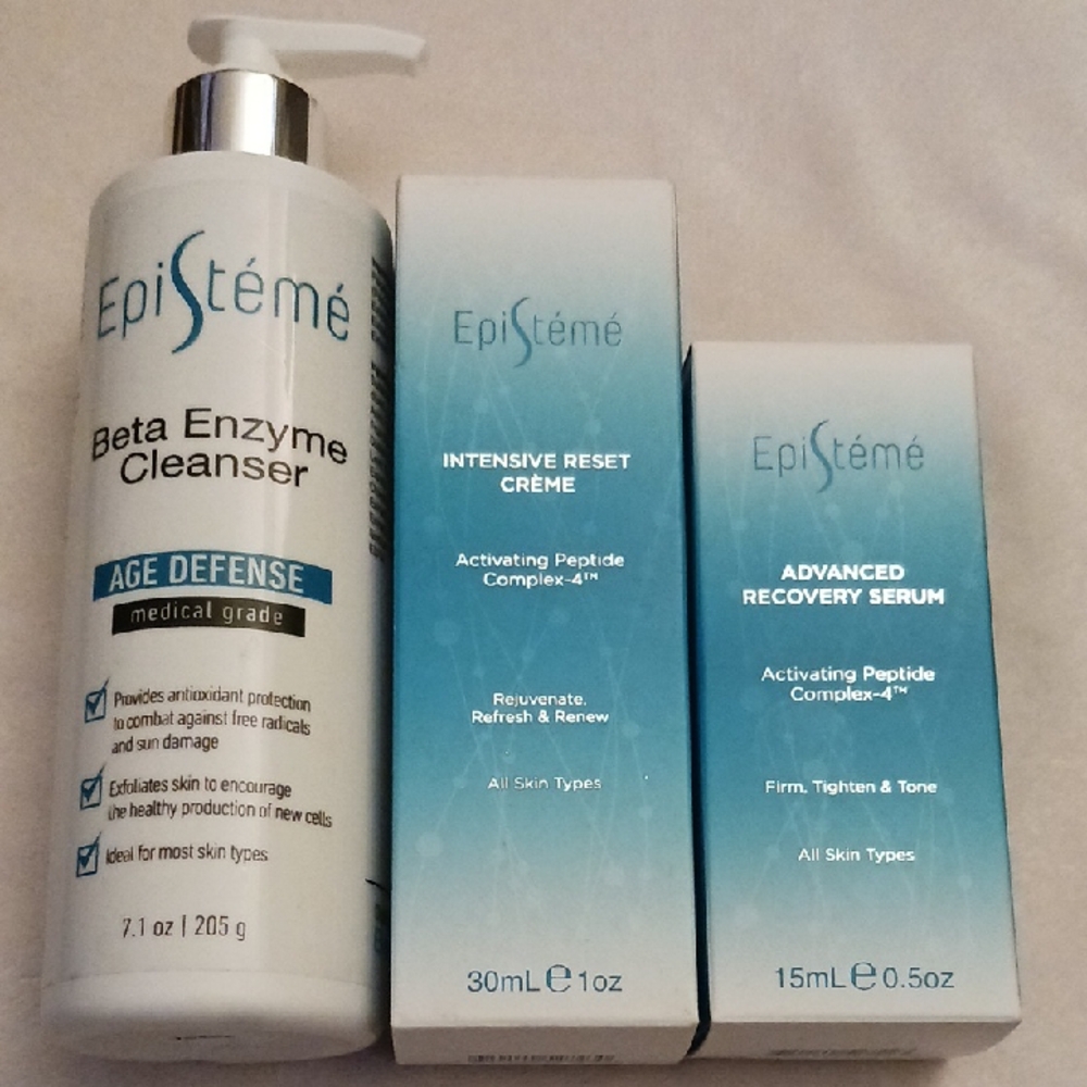 Beta Enzyme Cleanser - White | Advance Reset Cream & Stem Cell Anti-Aging Serum